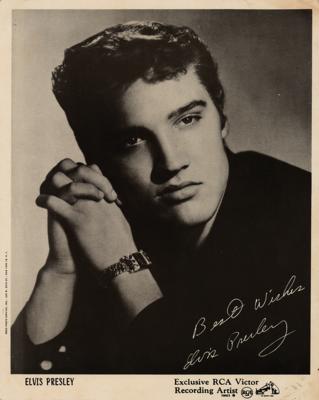 Lot #577 Elvis Presley 1956 Columbus, Ohio (2) Ticket Stubs with RCA Victor Promotional Photos - Image 2