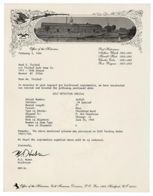 Lot #173 Saint Valentine's Day Massacre: Frank Gusenberg's Colt Detective Special Revolver: Capone rival Frank Gusenberg's Colt Detective Special .38 revolver, recovered from the grisly St. Valentine's Day Massacre site—as seen in a bloody crime scene photo - Image 21