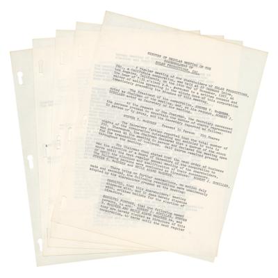 Lot #786 Steve McQueen Document Signed