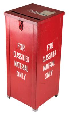 Lot #302 Government Issued 1950s Burn Box Burn Box - Image 1