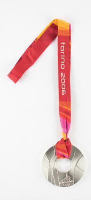 Lot #6157 Torino 2006 Winter Olympics Silver Winner's Medal - Image 1