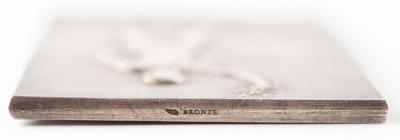 Lot #6009 Paris 1900 Olympics Silvered Bronze Winner's Medal for Gymnastics - Image 3