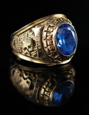 Lot #6132 Diane Moyer's Los Angeles 1984 Summer Olympics Team USA Field Hockey Ring - Image 1