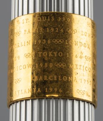 Lot #6032 Hal Haig Prieste's Antwerp 1920 Summer Olympics Bronze Winner's Medal and Participation Medal, and Atlanta 1996 Summer Olympics Torch - Image 9