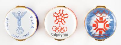 Lot #6389 Olympic Pill Boxes (3) - From the Collection of IOC Member James Worrall - Image 2