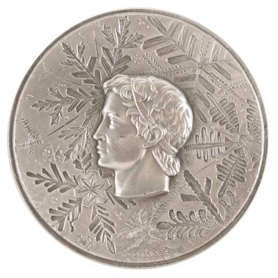 Lot #6102 Grenoble 1968 Winter Olympics Silvered