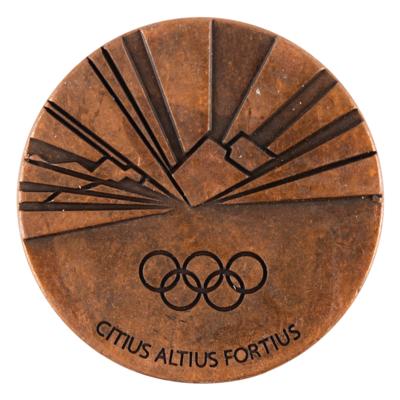 Lot #6369 Torino 2006 Winter Olympics Pewter Participation Medal - From the Collection of IOC Member James Worrall - Image 2