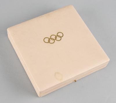 Lot #6283 Melbourne 1956 Summer Olympics Meissen Porcelain Medal - From the Collection of IOC Member James Worrall - Image 3