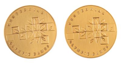 Lot #6366 Atlanta 1996 Summer Olympics Bronze Participation Medals (2) - From the Collection of IOC Member James Worrall - Image 2