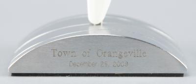 Lot #6374 Vancouver 2010 Winter Olympics Miniature Replica Torch - From the Collection of IOC Member James Worrall - Image 4