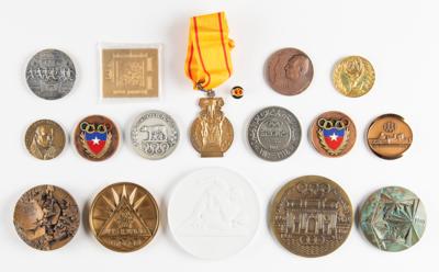 Lot #6390 Olympic Commemorative Medals (16) - From