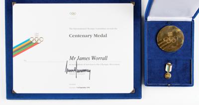 Lot #6363 IOC 1994 Centenary Medal - From the Collection of IOC Member James Worrall - Image 1
