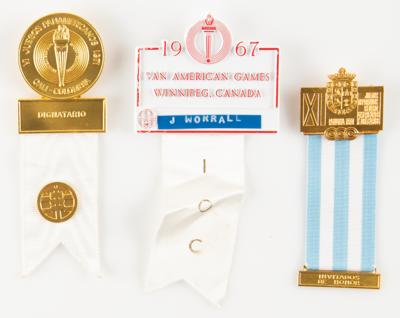 Lot #6304 Pan American Games and the Central American and Caribbean Games Badges (3) - From the Collection of IOC Member James Worrall - Image 1