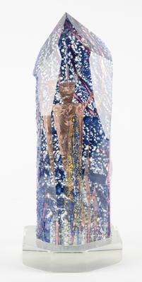 Lot #6147 Canadian Olympic Order in Gold Glass Sculpture by Jean-Marie Giguere - From the Collection of IOC Member James Worrall - Image 2