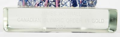 Lot #6147 Canadian Olympic Order in Gold Glass Sculpture by Jean-Marie Giguere - From the Collection of IOC Member James Worrall - Image 3