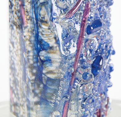 Lot #6147 Canadian Olympic Order in Gold Glass Sculpture by Jean-Marie Giguere - From the Collection of IOC Member James Worrall - Image 4