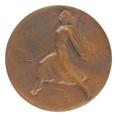 Lot #6059 St. Moritz 1948 Winter Olympics Bronze Participation Medal - Image 1