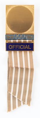 Lot #6095 Tokyo 1964 Summer Olympics Official's Badge for Pentathlon - Image 1