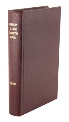 Lot #6200 Antwerp 1920 Olympics Official Report