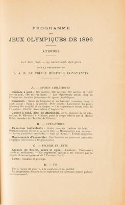 Lot #6008 Athens 1896 Olympics Book: 'Le Panorama Illustre des Jeux Olympiques' - Image 5