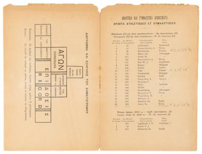 Lot #6193 Athens 1906 Intercalated Olympics Daily Program - Image 2