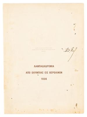 Lot #6247 Berlin 1936 Summer Olympics Torch Relay Program - Image 1