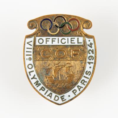 Lot #6035 Paris 1924 Summer Olympics Official's