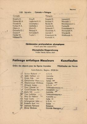 Lot #6257 St. Moritz 1948 Winter Olympics Daily Program - Image 3