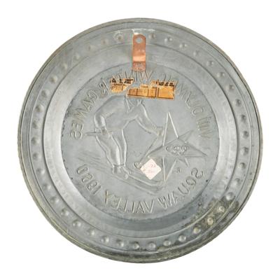 Lot #6287 Squaw Valley 1960 Winter Olympics Souvenir Metal Wall Plate - Image 2