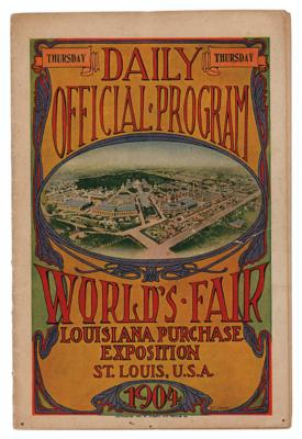 Lot #6190 St. Louis 1904 Olympics Daily Program - Boxing Championships - Image 1