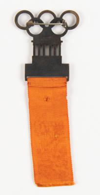 Lot #6048 Berlin 1936 Summer Olympics Track and Field Participant's Badge - Image 2