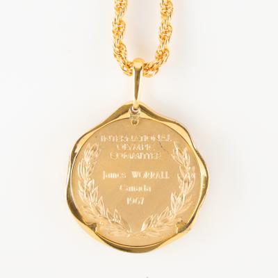 Lot #6100 Official IOC Honorary Medal - From the Collection of IOC Member James Worrall - Image 2
