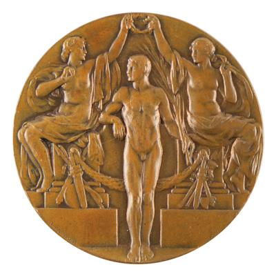Lot #6030 Stockholm 1912 Olympics Bronze Winner's