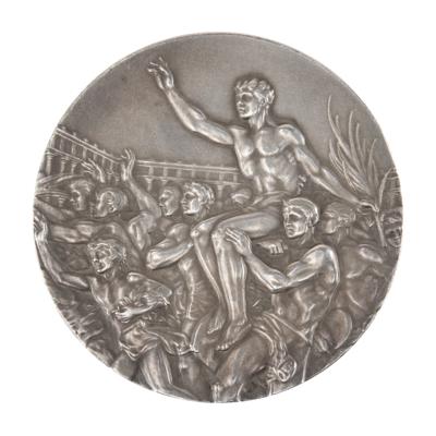 Lot #6063 Helsinki 1952 Summer Olympics (2) Silver Winner's Medals with Diplomas ? From the Collection of Cyclist Thomas Shardelow - Image 11