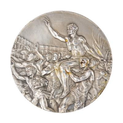 Lot #6063 Helsinki 1952 Summer Olympics (2) Silver Winner's Medals with Diplomas ? From the Collection of Cyclist Thomas Shardelow - Image 4