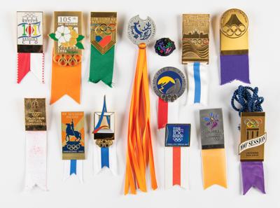 Lot #6178 96th-118th IOC Session Badge Collection
