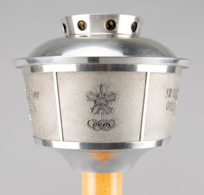 Lot #6136 Calgary 1988 Winter Olympics Torch with Official Torch Relay and Team Canada Uniforms - From the Collection of IOC Member James Worrall - Image 4