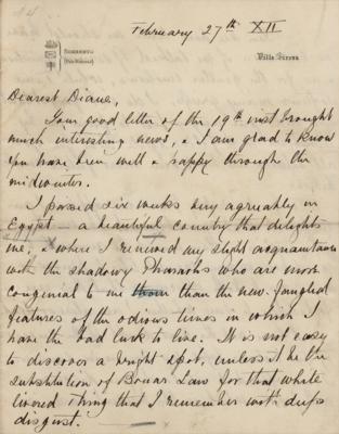 Lot #232 William Waldorf Astor: Astor visits Egypt: 