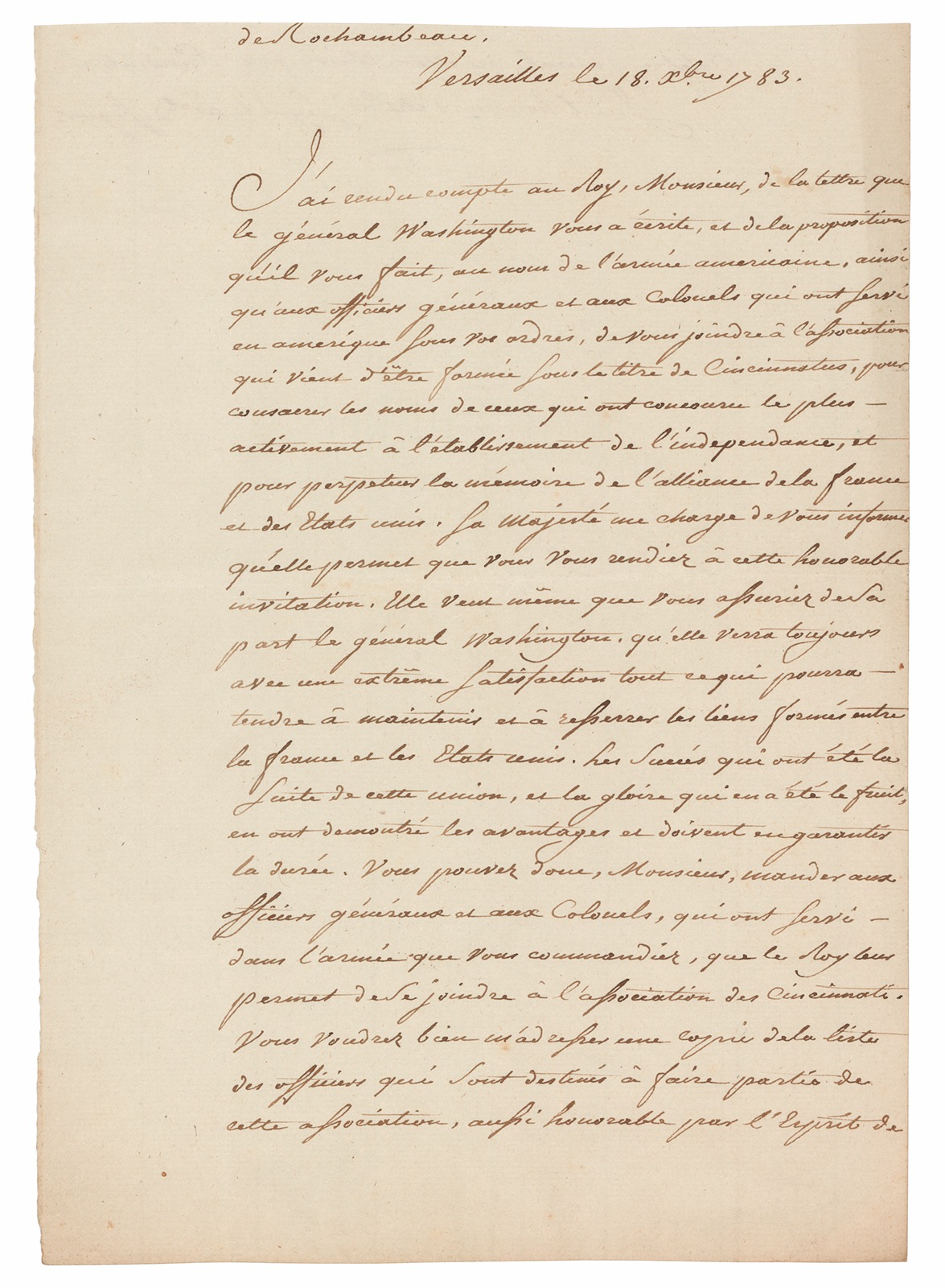 Lot #263 Philippe Henri, Marquis de Segur Manuscript Letter Letter - Image 1