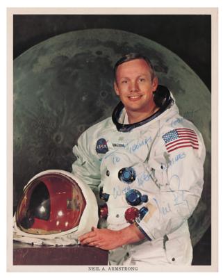 Lot #400 Neil Armstrong Signed Photograph - Image 1