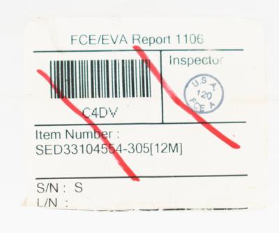 Lot #418 STS-128 LES Boot Assembly, Lightweight (Issued as Flight Ready) - Image 9