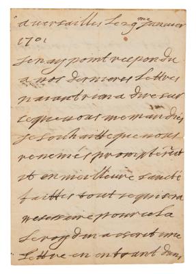 Lot #210 King Louis XIV Autograph Letter Signed - Image 1
