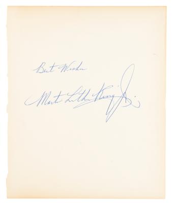 Lot #176 Martin Luther King, Jr.: 