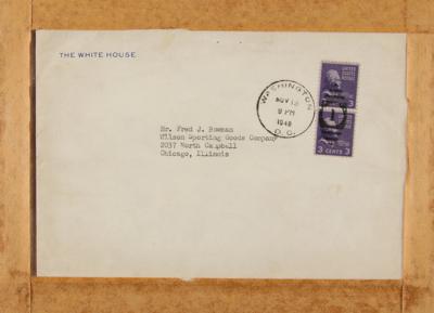 Lot #158 Harry S. Truman: Fresh off his historic reelection, Truman finds time to write an old comrade, 