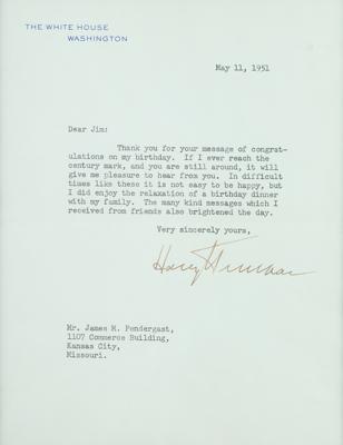 Lot #159 Harry S. Truman: 