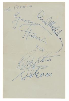Lot #547 Beatles Signatures (February 1964) - Image 1
