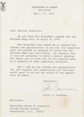 Lot #74 Richard Nixon: Used by President Nixon to sign a 