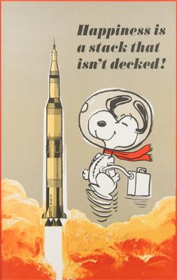 Lot #478 Charles Schulz Signed Poster - Image 1