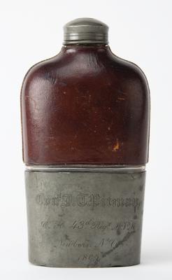 Lot #339 Civil War Whiskey Flask Flask - Image 2