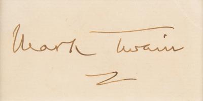 Lot #482 Samuel L. Clemens Signed Photograph - Image 2
